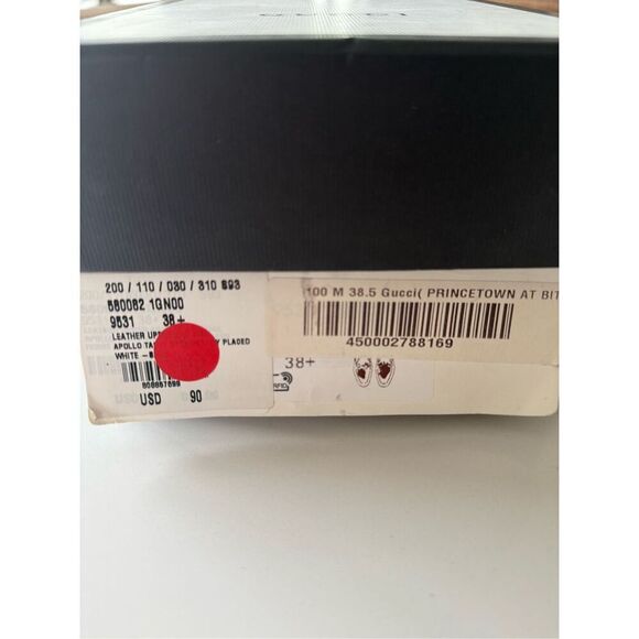 Gucci Strawberry Brixton Leather Loafer Mules Flats Multicolor Women's Size 38.5 - Picture 8 of 8